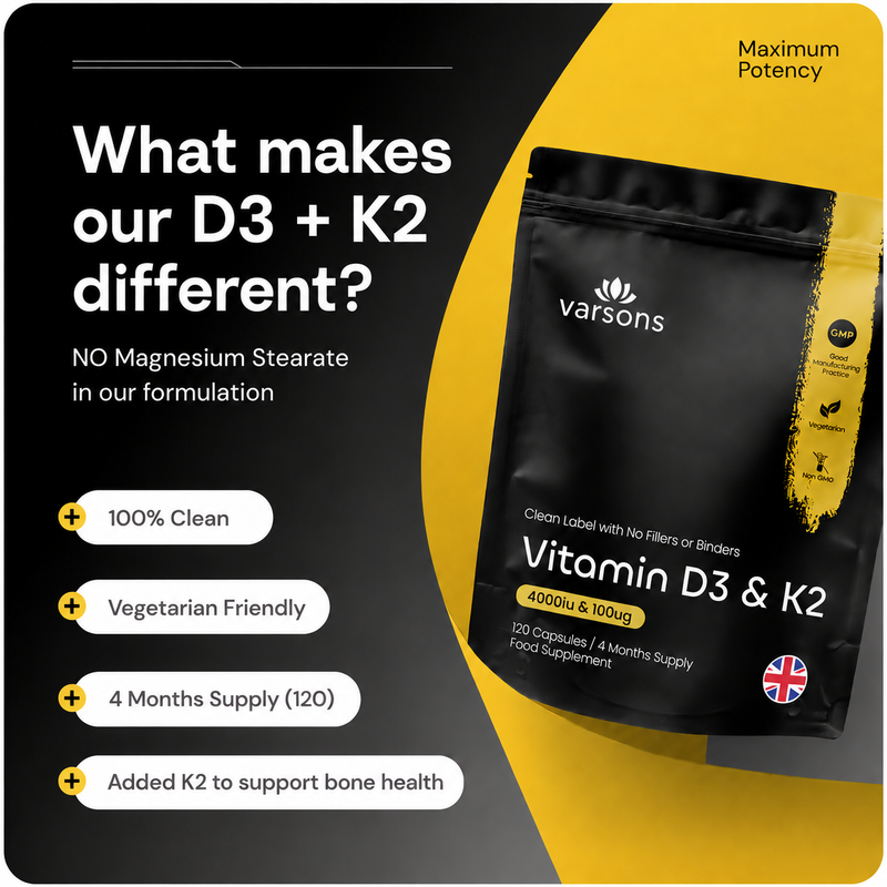 Vitamin D3 4000iu & K2 100mcg