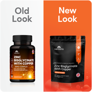 Zinc Bisglycinate 25mg with Copper, 6 Months Supply - Fully Chelated & Magnesium Stearate-Free