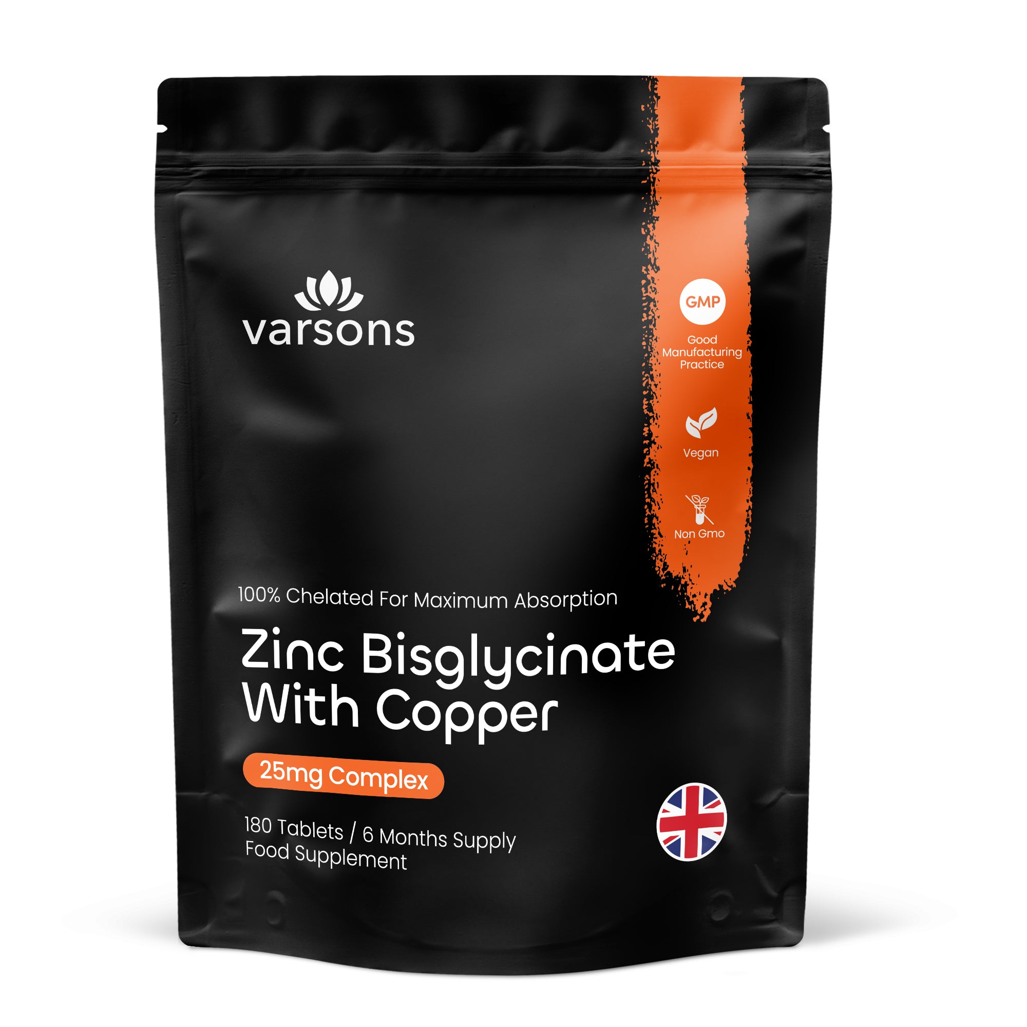 Zinc Bisglycinate 25mg with Copper